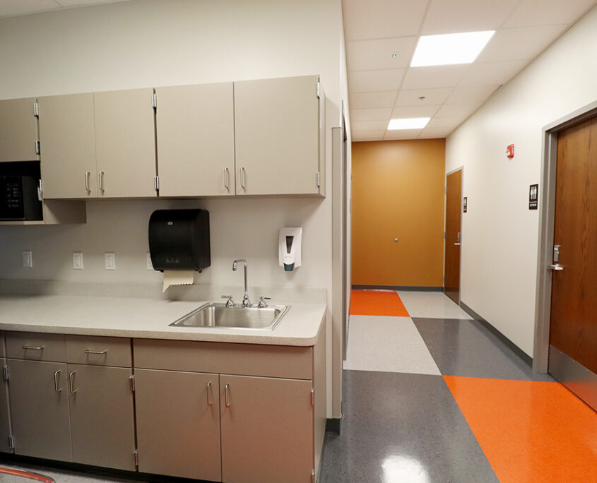 La Porte School Corporation Transportation Building complete